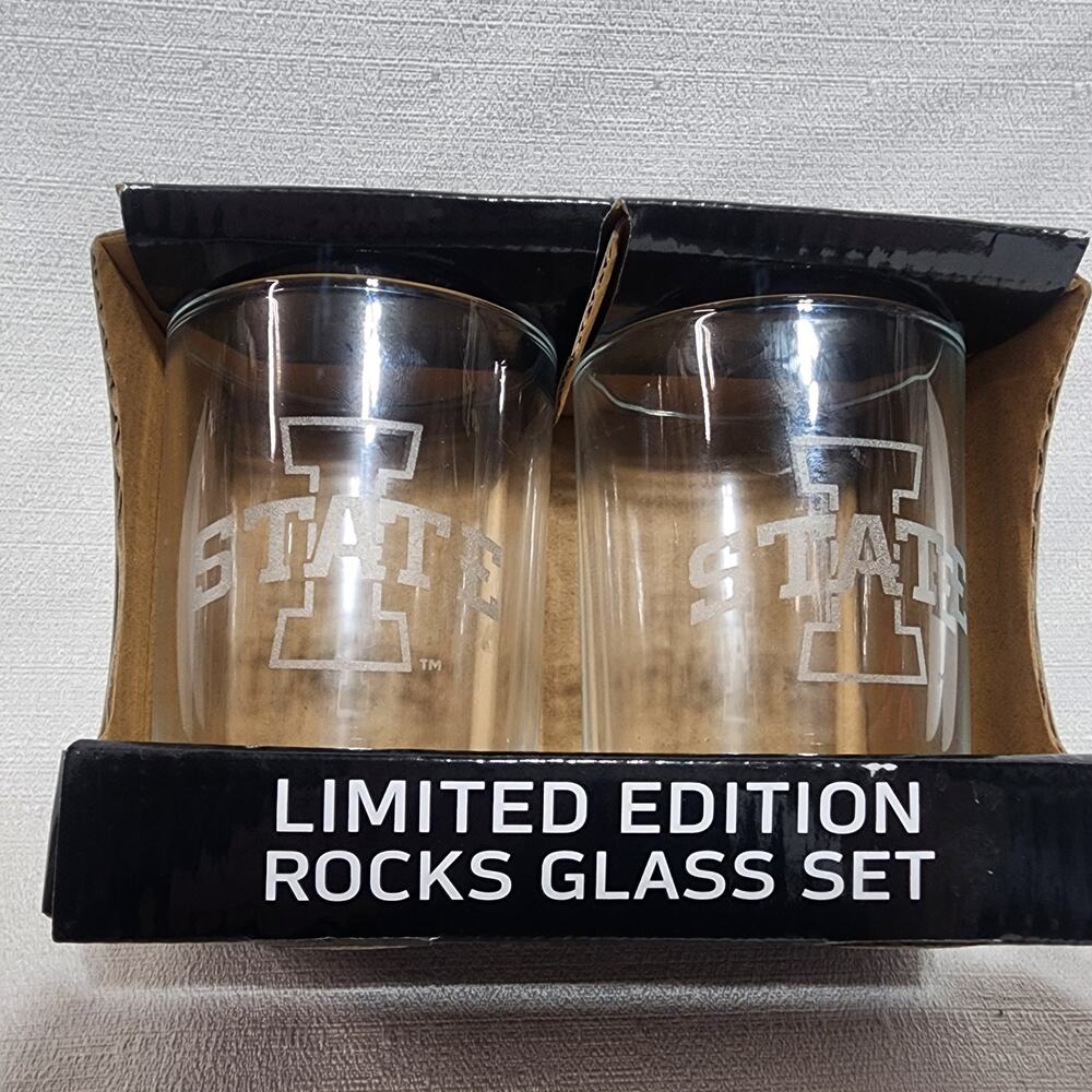 Iowa state limited edition rock glass set.
